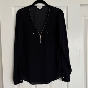 Sheer GUESS Black Blouse